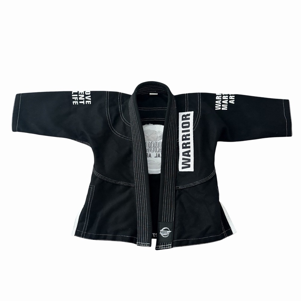 Warrior Martial Arts‎ BJJ Gi Jacket Black Youth Jiu Jitsu Training Uniform